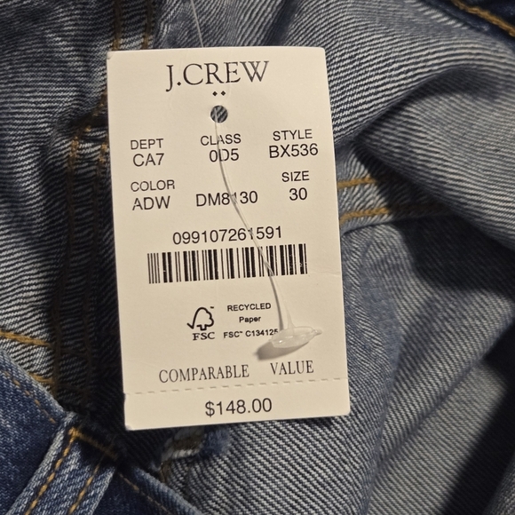 J Crew Womens Premium Edition Patchwork Slim Boyfriend Straight Denim Jeans 30 - Picture 9 of 12